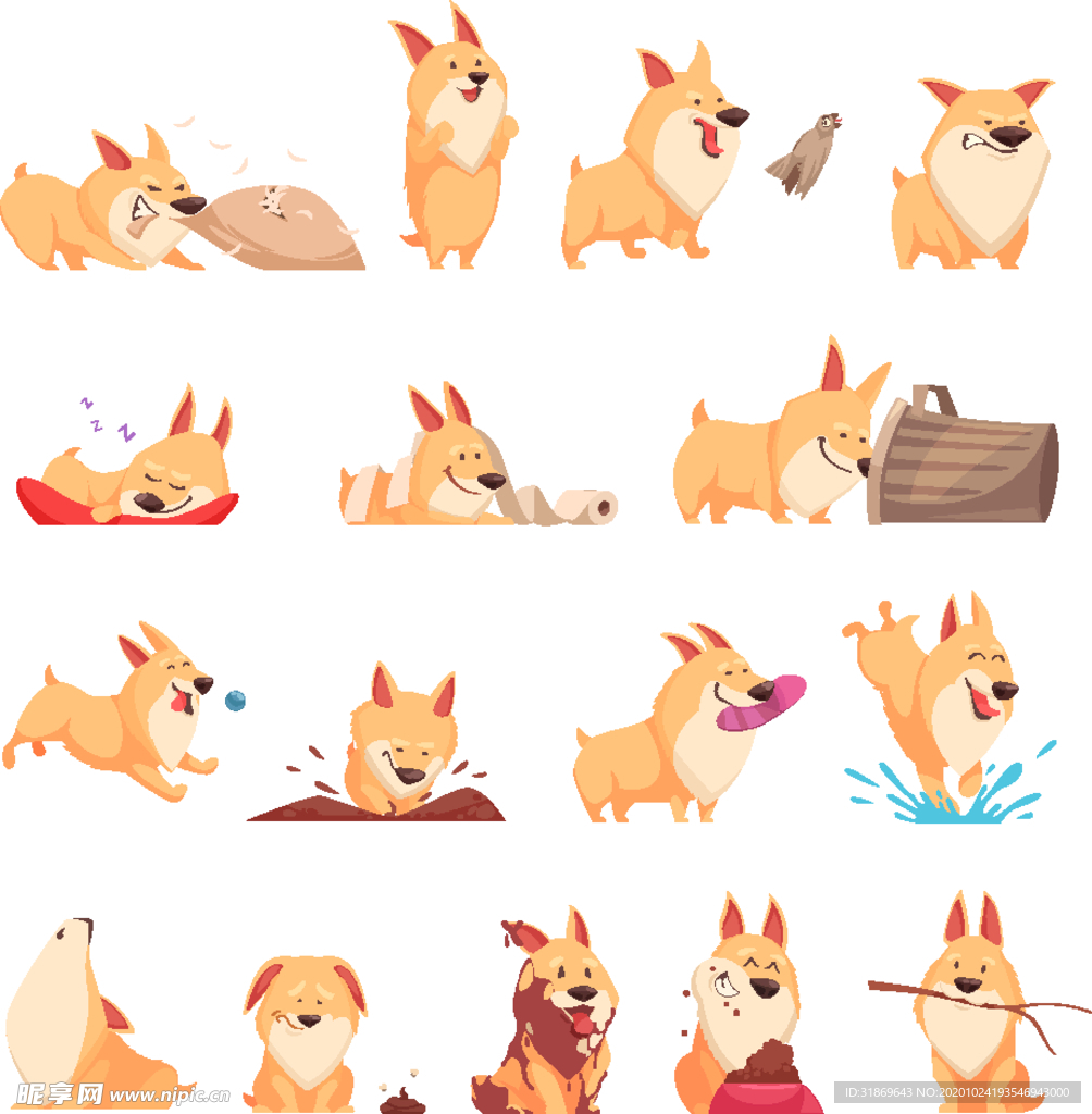 狗 DOG 动物 卡通