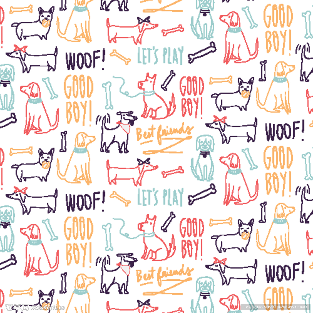 狗 DOG 动物 卡通