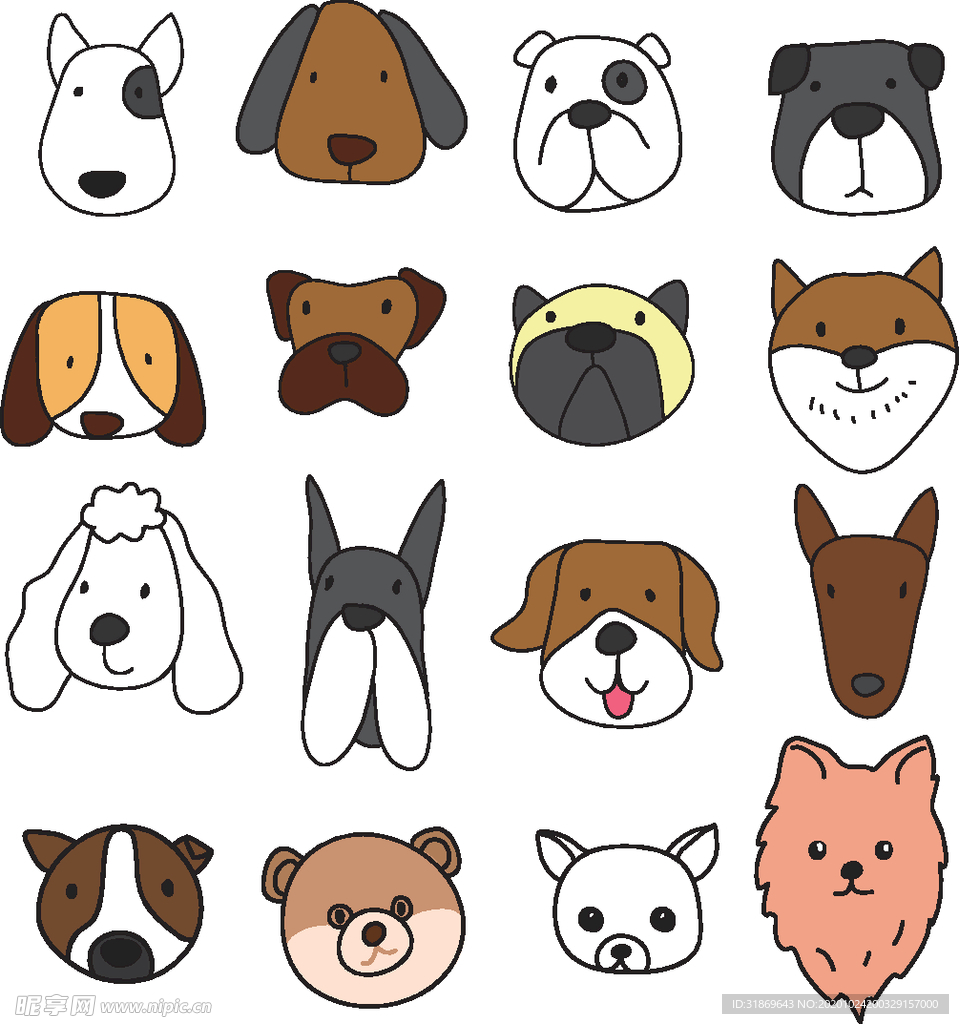 狗 DOG 动物 卡通