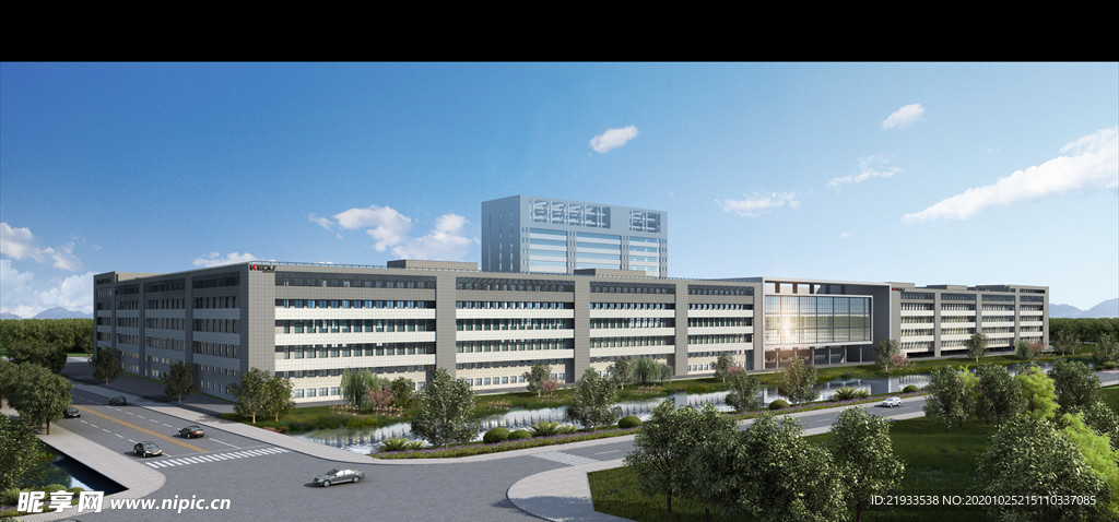 厂房工业园区园区效果图