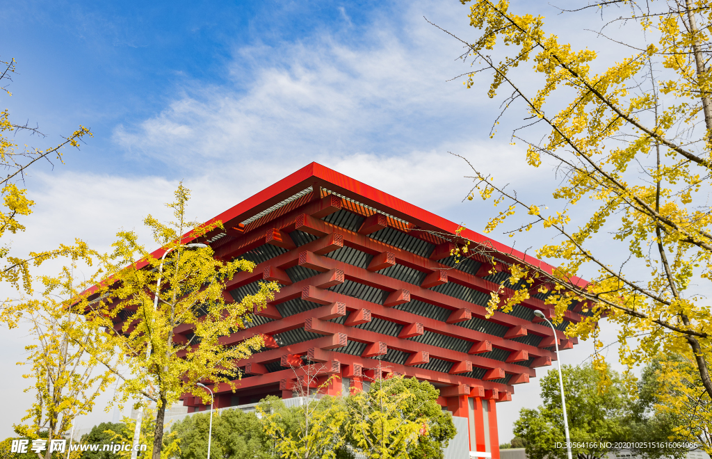 美术馆中式传统复古背景海报素材