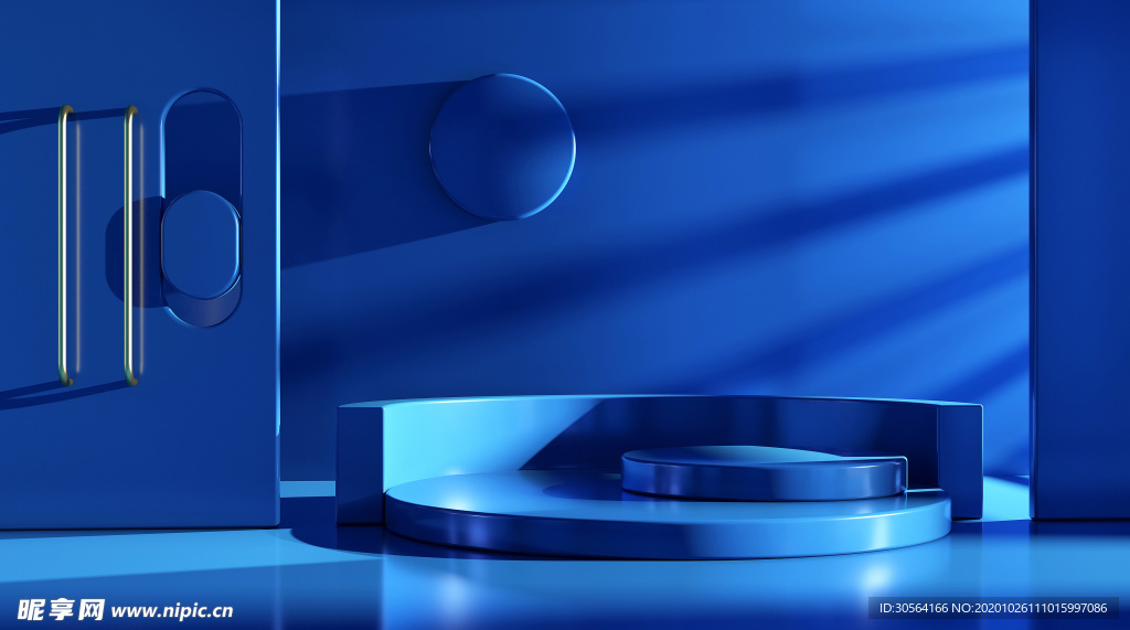 立体展台活动促销背景海报素材