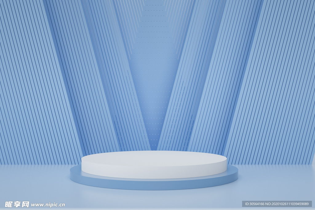 立体展台活动促销背景海报素材