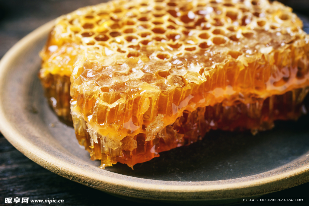 蜂蜜养生传统背景海报素材