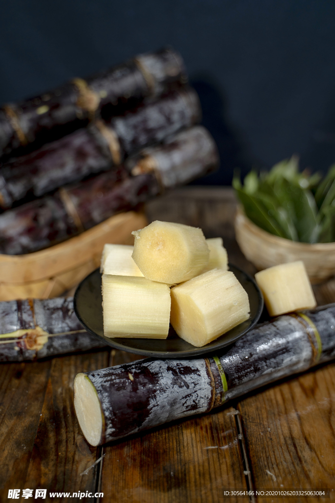 甘蔗水果果实背景海报素材