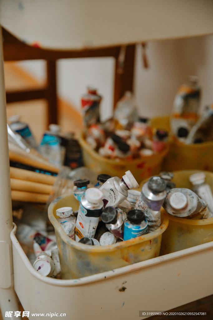 颜料画布图片画布