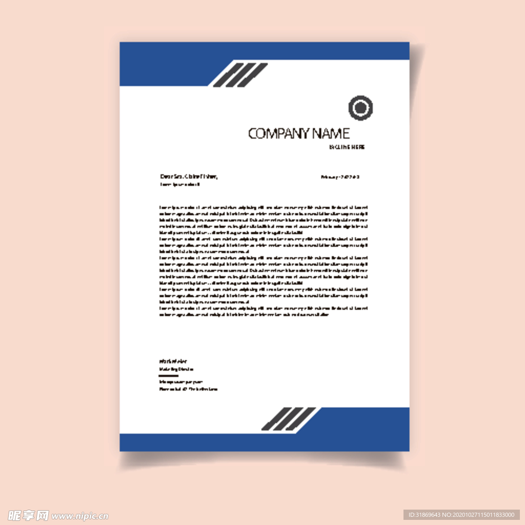 制度牌 商务信纸 宣传单