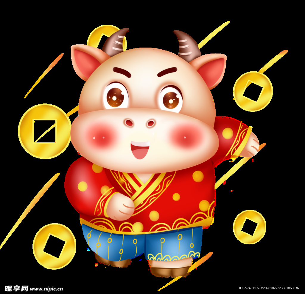 牛年卡通插画