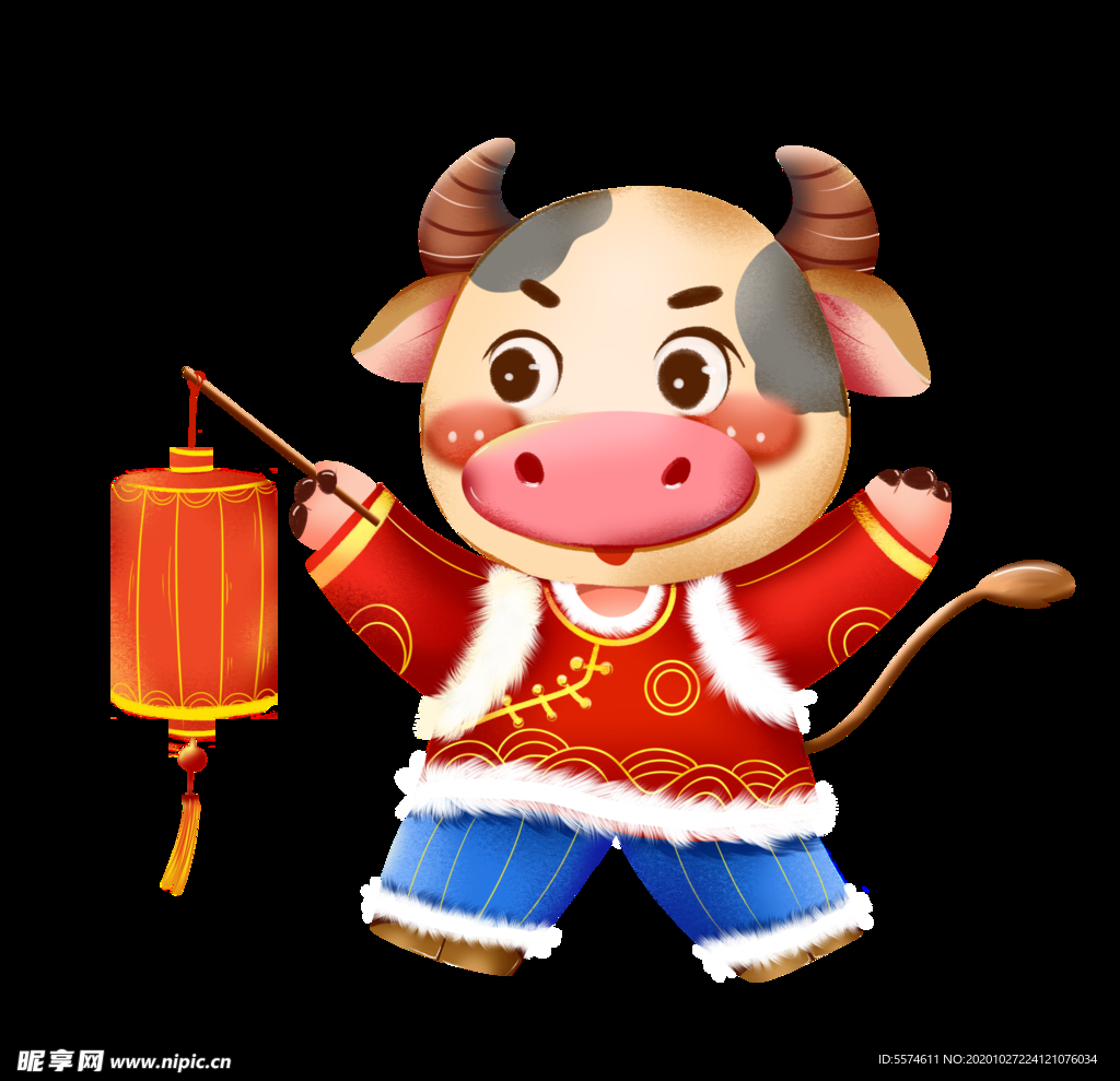 牛年卡通插画