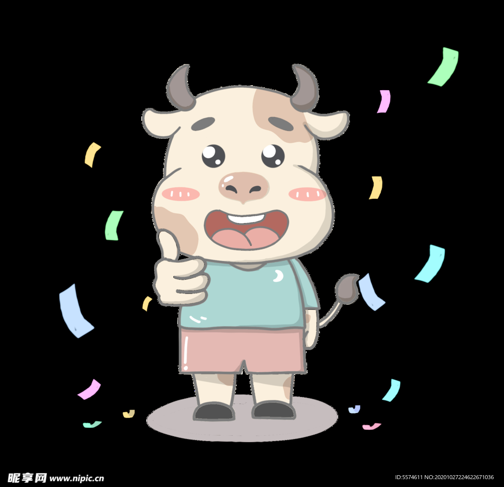 牛年卡通插画