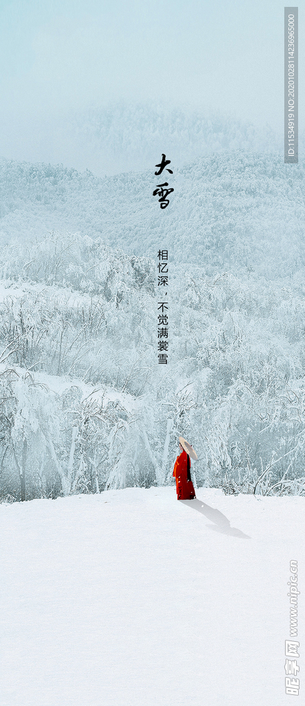 地产大雪节气海报