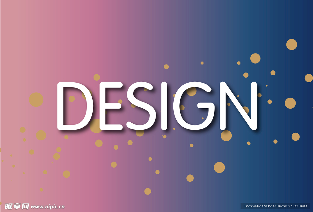 渐变背景海报设计