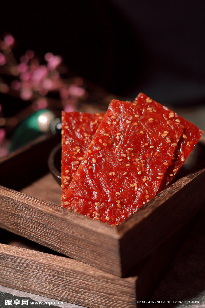 猪肉铺零食美食背景海报素材