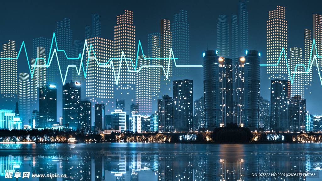 绚丽特效商务图案