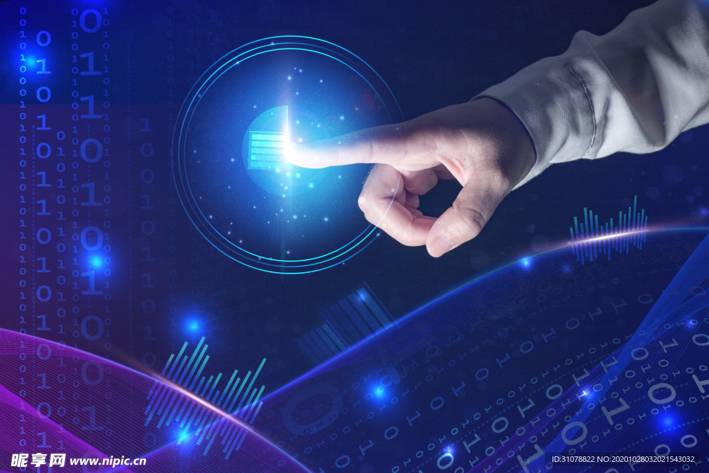 商务科技合成图案