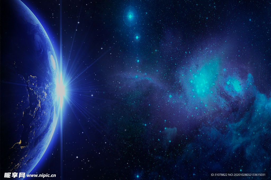 商务科技合成图案