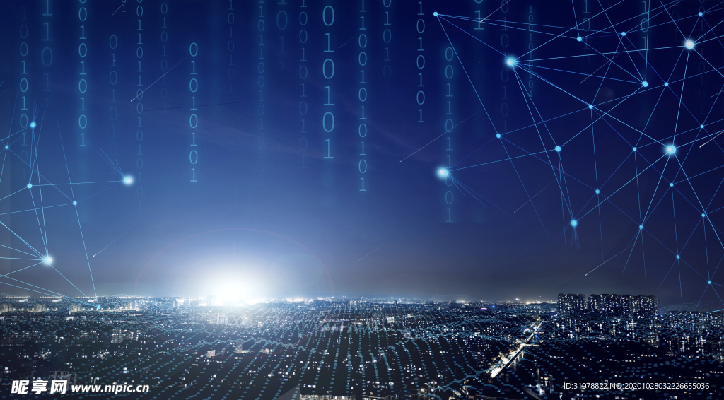 商务科技合成图案