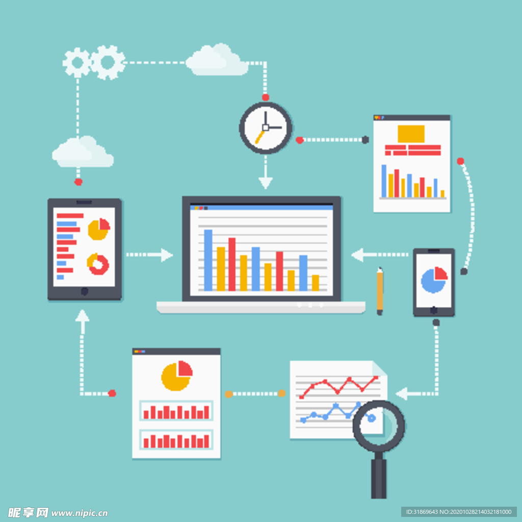 信息图模板 流程