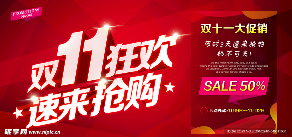 双11 双12购物节