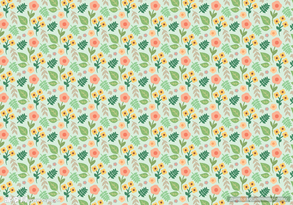 卡通植物 花背景图