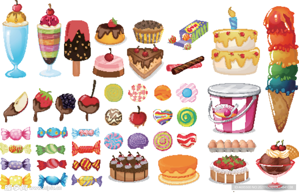 卡通甜品大全