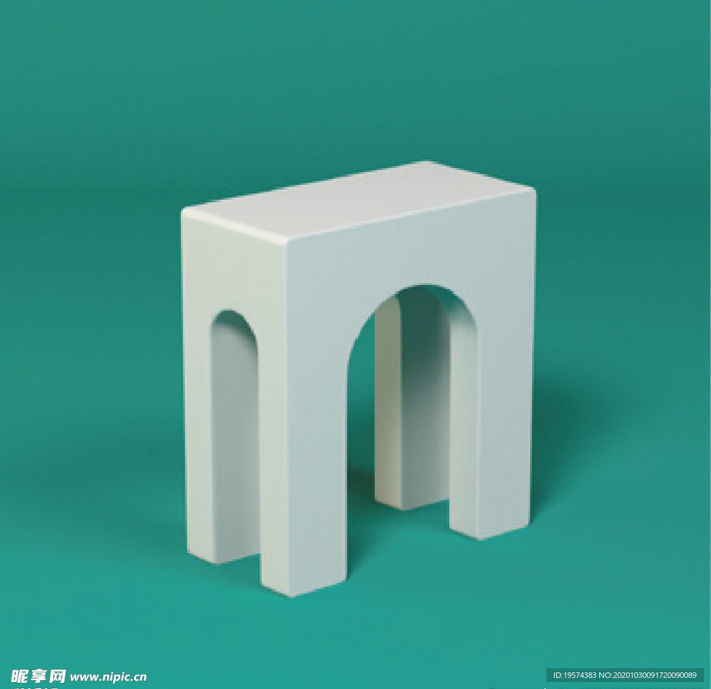 建筑街道模型 凯旋门