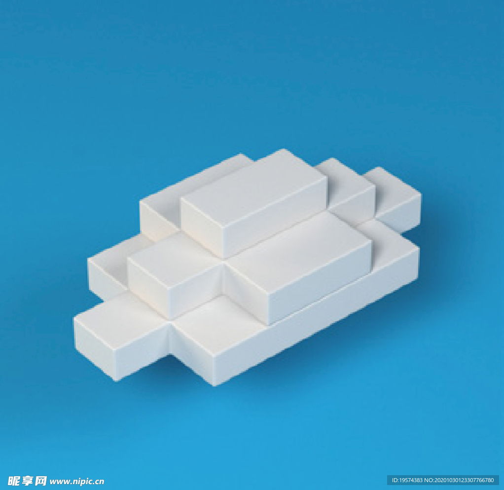 方块云 玩具 模型