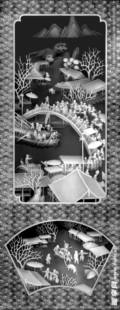 精雕图 浮雕图 灰度图 黑白图