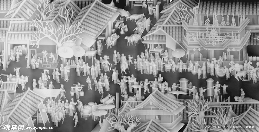 精雕图 浮雕图 灰度图 黑白图