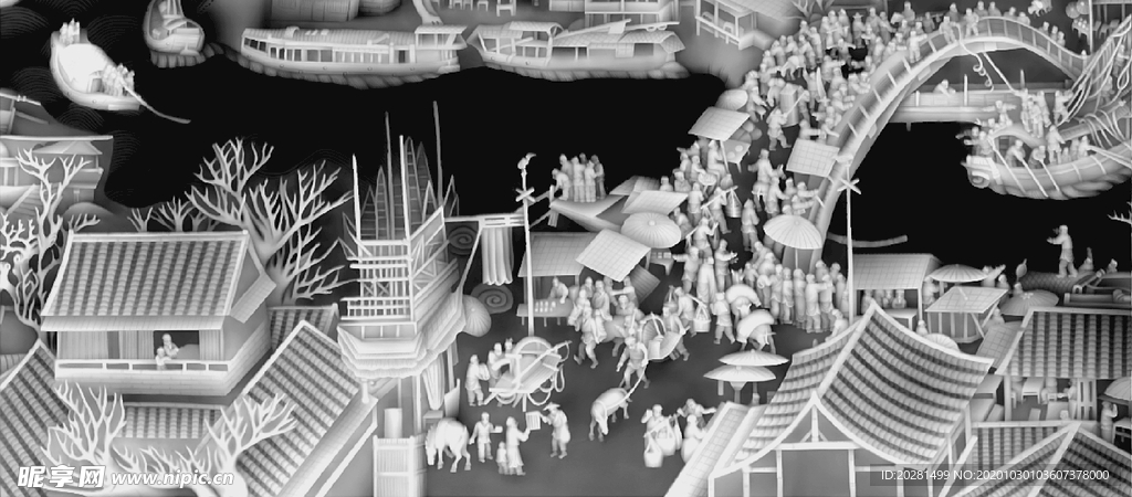 精雕图 浮雕图 灰度图 黑白图