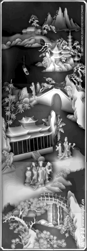 精雕图 浮雕图 灰度图 黑白图