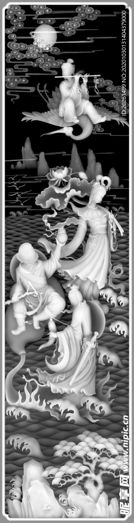 精雕图 浮雕图 灰度图 黑白图