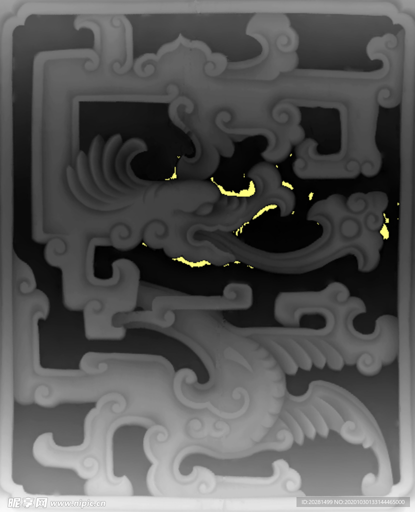 精雕图 浮雕图 灰度图 黑白图