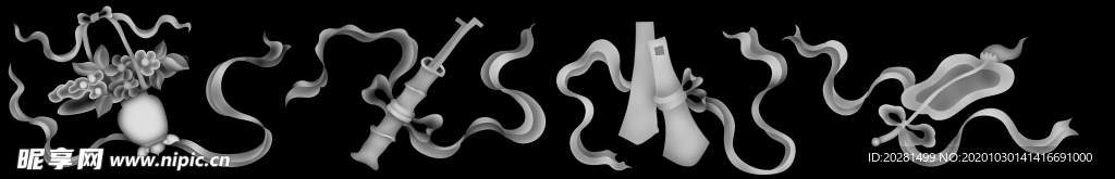 精雕图 浮雕图 灰度图 黑白图