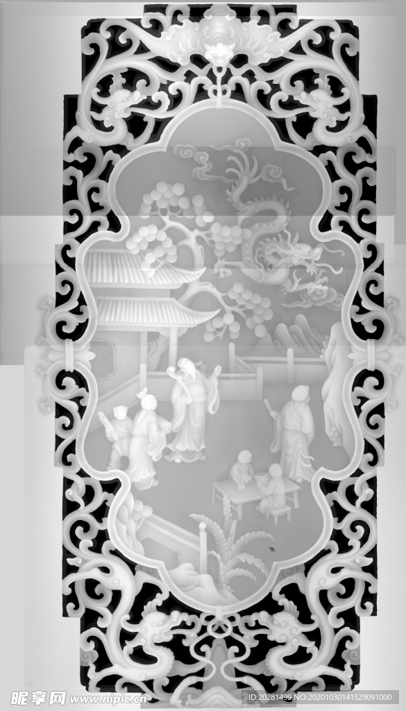 精雕图 浮雕图 灰度图 黑白图