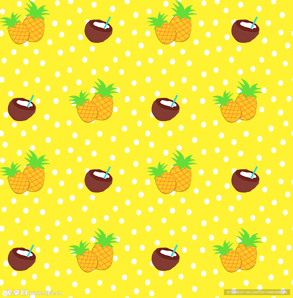 热带花 数码印花 手绘花 热带