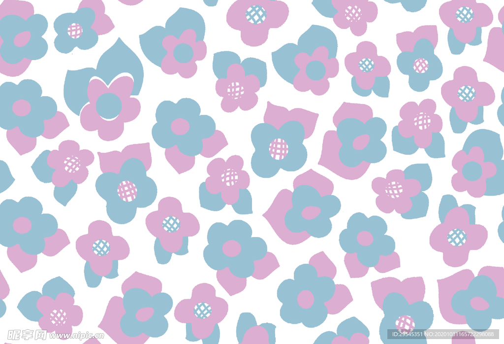 热带花 数码印花 手绘花 热带