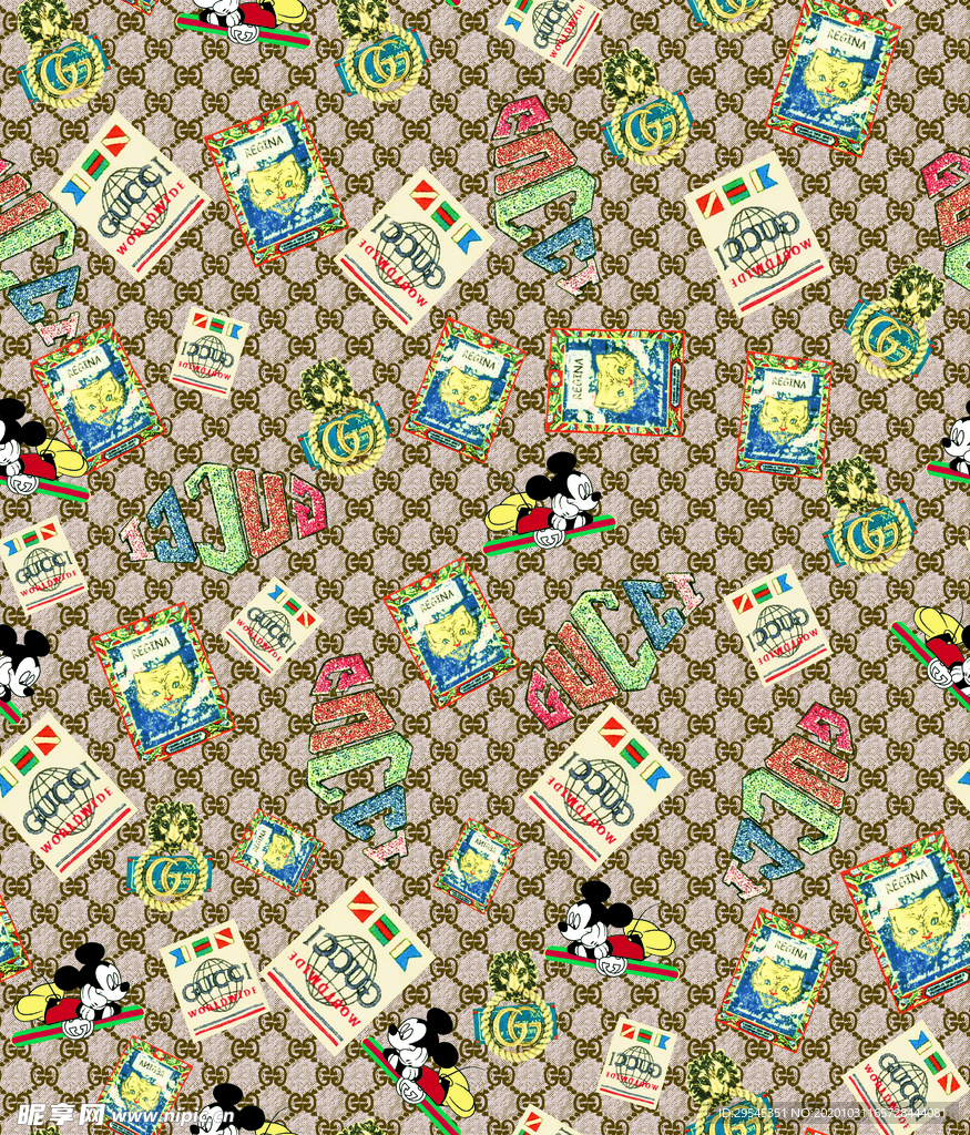 热带花 数码印花 手绘花 热带