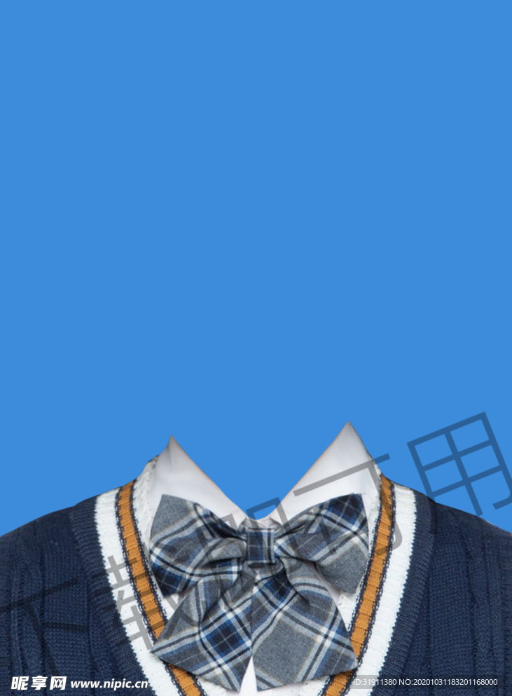 女生证件照衣服