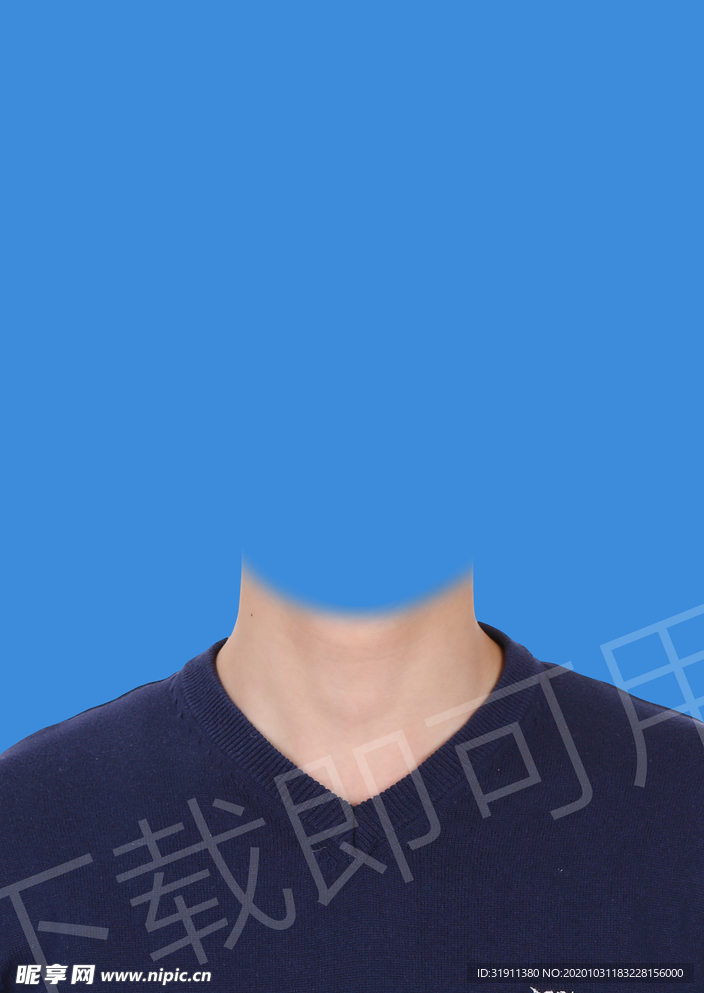男士毛衣证件照