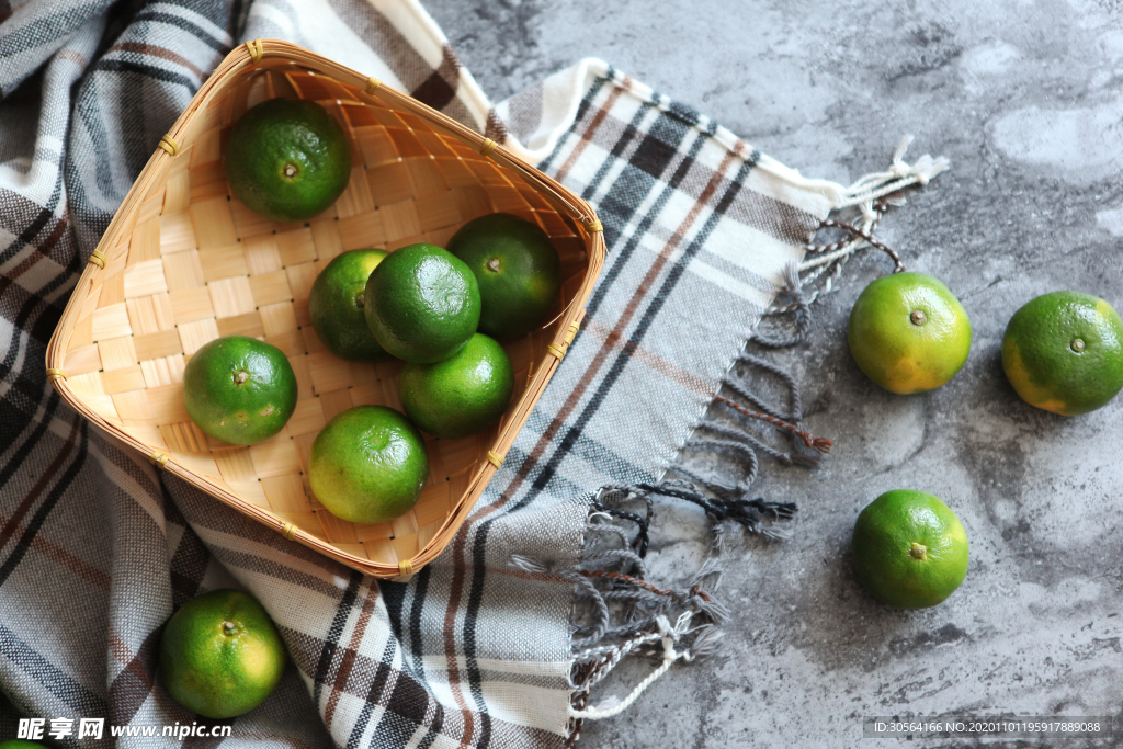 青桔水果果实背景海报素材