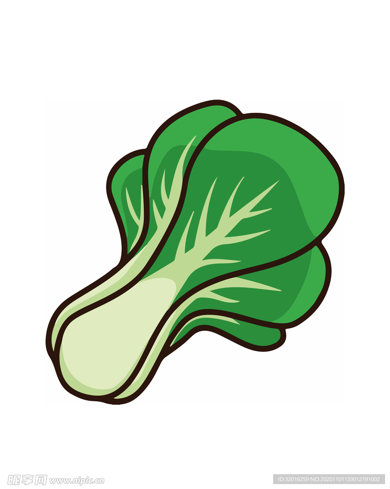 卡通插画健康蔬菜素材