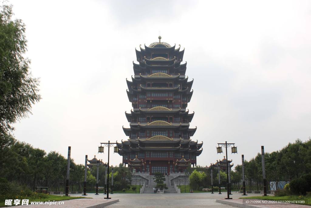 滨州黄河楼纵入云霄