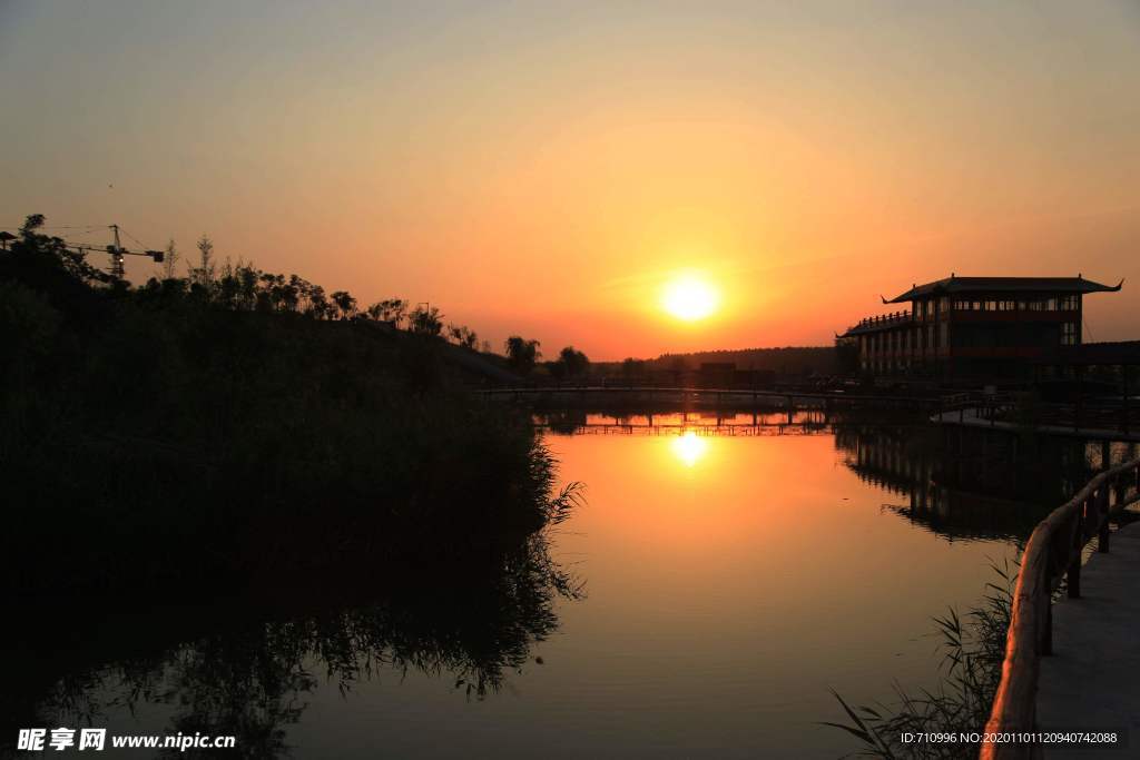 黄河湿地余晖