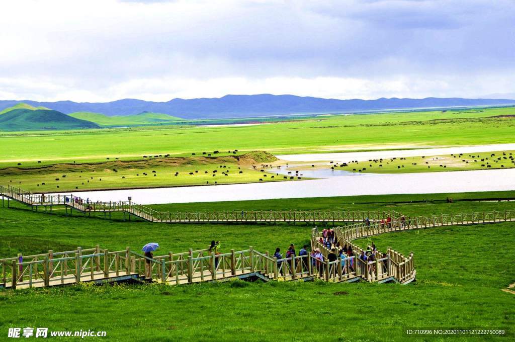 草原 九曲黄河