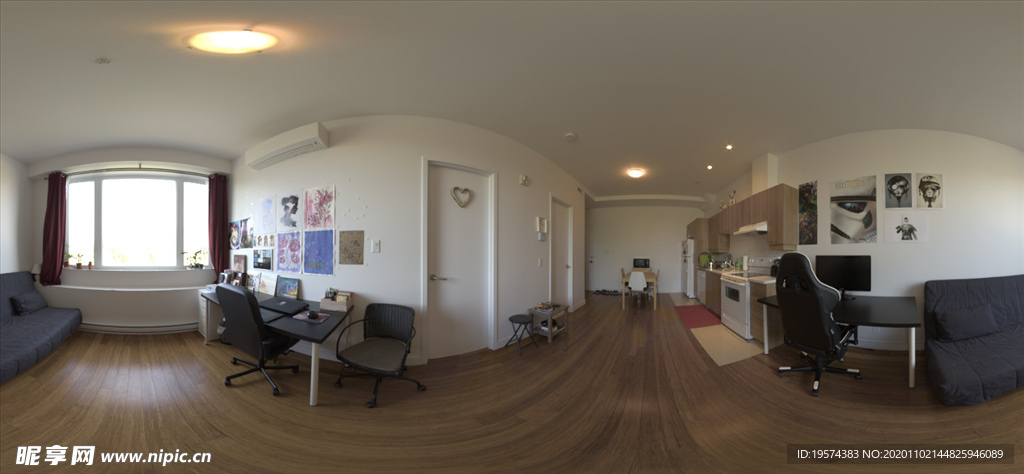 室内 阳光 hdr 贴图 阁楼