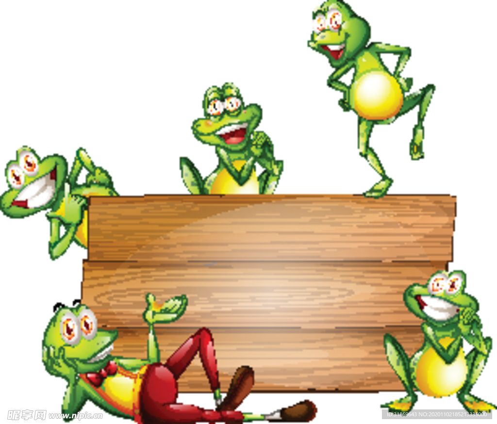 卡通动物 文本框