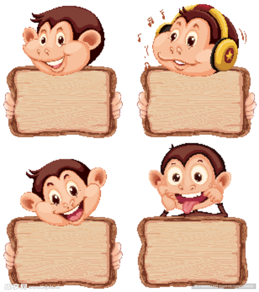 卡通动物 文本框