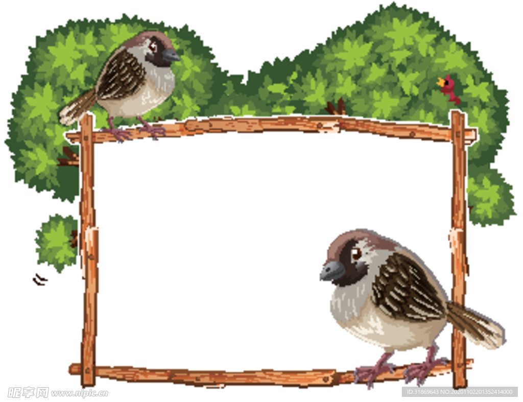 卡通动物 文本框