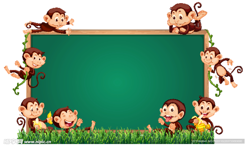 卡通动物 文本框